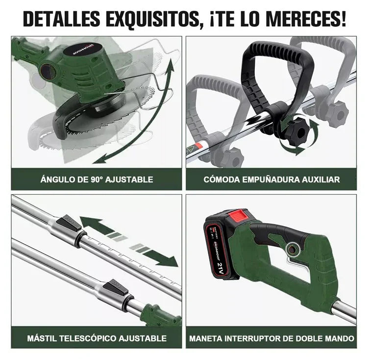 MAXCUT, DESBROZADORA ELECTRICA 3 EN 1 - Mas ligera que nunca