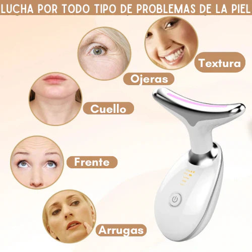 Masajeador Rrejuvenecedor para Cuello y Rostro, con Efecto Antiedad