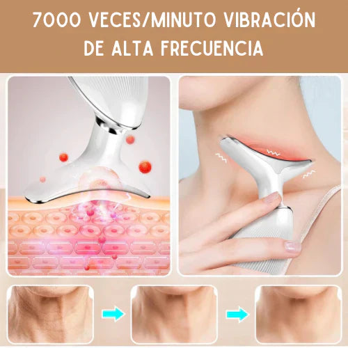 Masajeador Rrejuvenecedor para Cuello y Rostro, con Efecto Antiedad