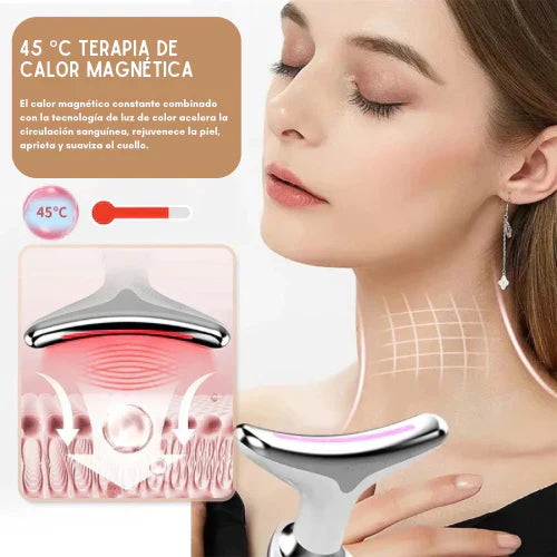 Masajeador Rrejuvenecedor para Cuello y Rostro, con Efecto Antiedad
