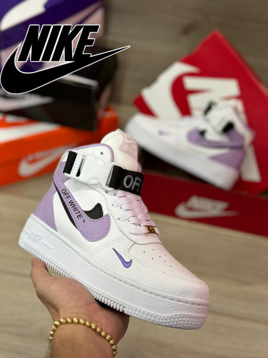 Bota Nike OFF WHITE Just Do It Femenina - con Forro Licron y Suela Ultraliviana