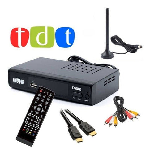 Decodificador TDT Con Wifi + Antena, TV Digital Gratis Sin Mensualidades