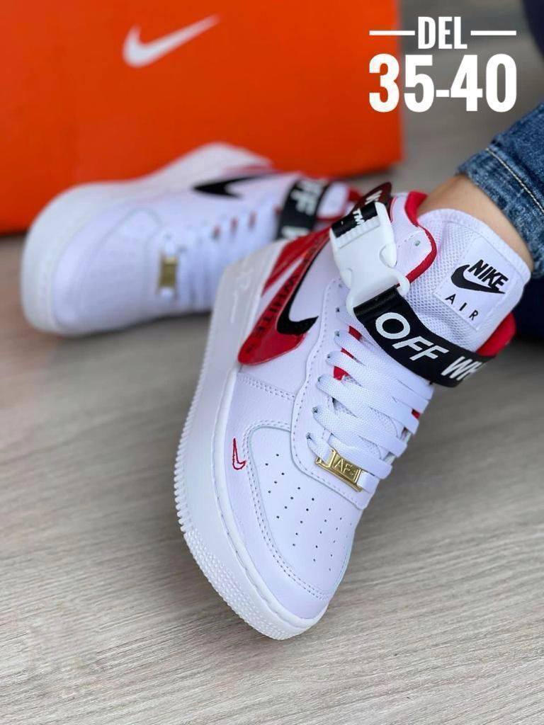 Bota Nike OFF WHITE Just Do It Femenina - con Forro Licron y Suela Ultraliviana