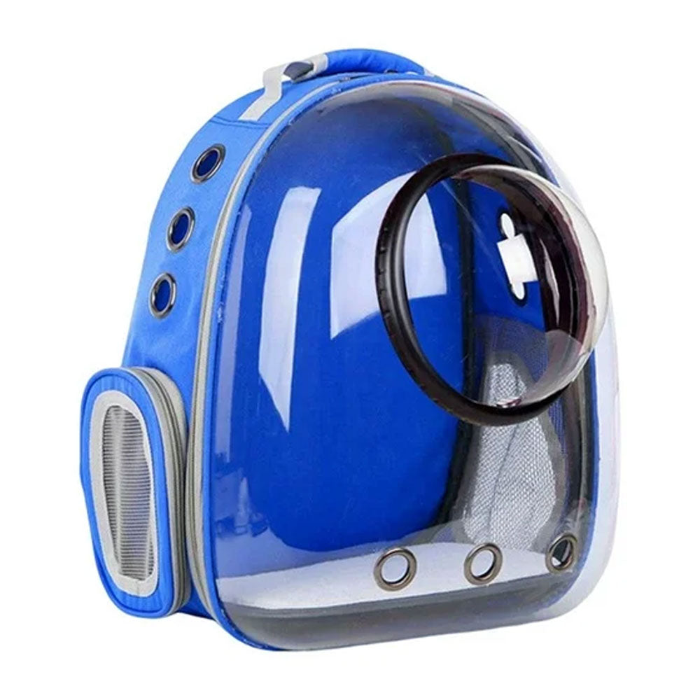 Mochila Transportadora para Mascotas Cápsula - Morral Espacial de Nailon para Gatos y Perros