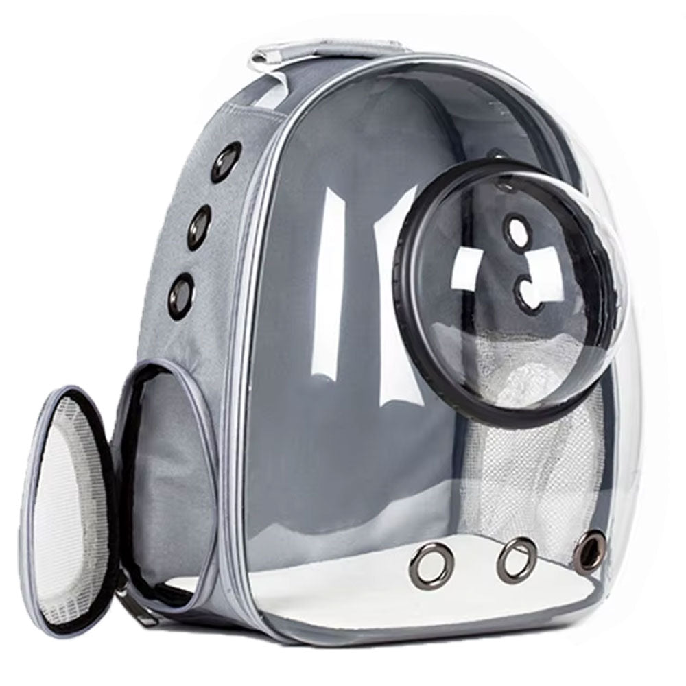 Mochila Transportadora para Mascotas Cápsula - Morral Espacial de Nailon para Gatos y Perros
