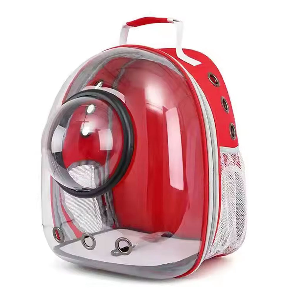 Mochila Transportadora para Mascotas Cápsula - Morral Espacial de Nailon para Gatos y Perros
