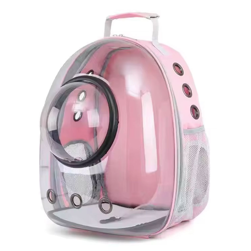 Mochila Transportadora para Mascotas Cápsula - Morral Espacial de Nailon para Gatos y Perros