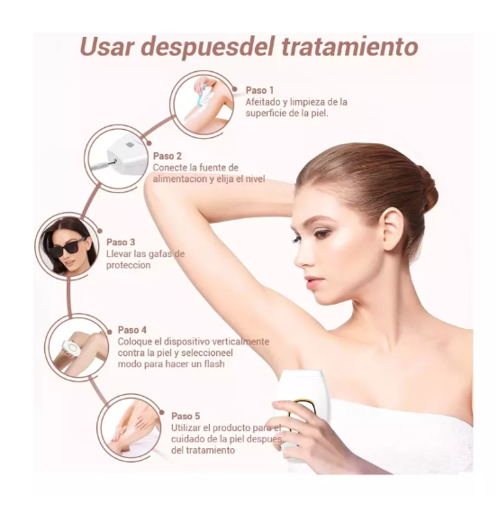 Depiladora Láser IPL, Elimina el vello desde la comodidad de tu hogar
