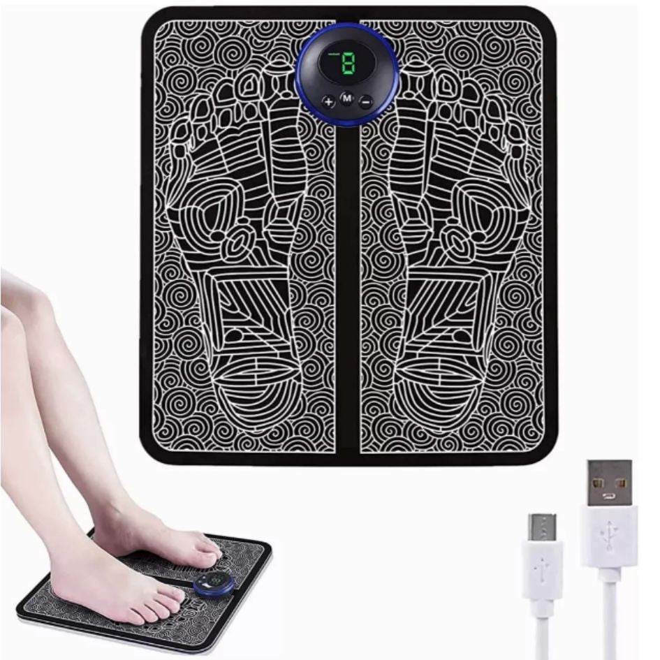 Masajeador de Pies EMS con Electroestimulación - Alivio del Dolor en 10 Minutos