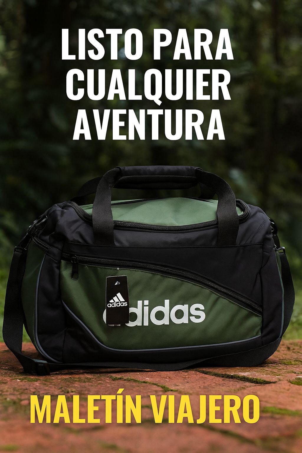 Bolsa Deportiva Adidas Mediana 53×35 cm - Maleta Viajera para Gimnasio y Viajes