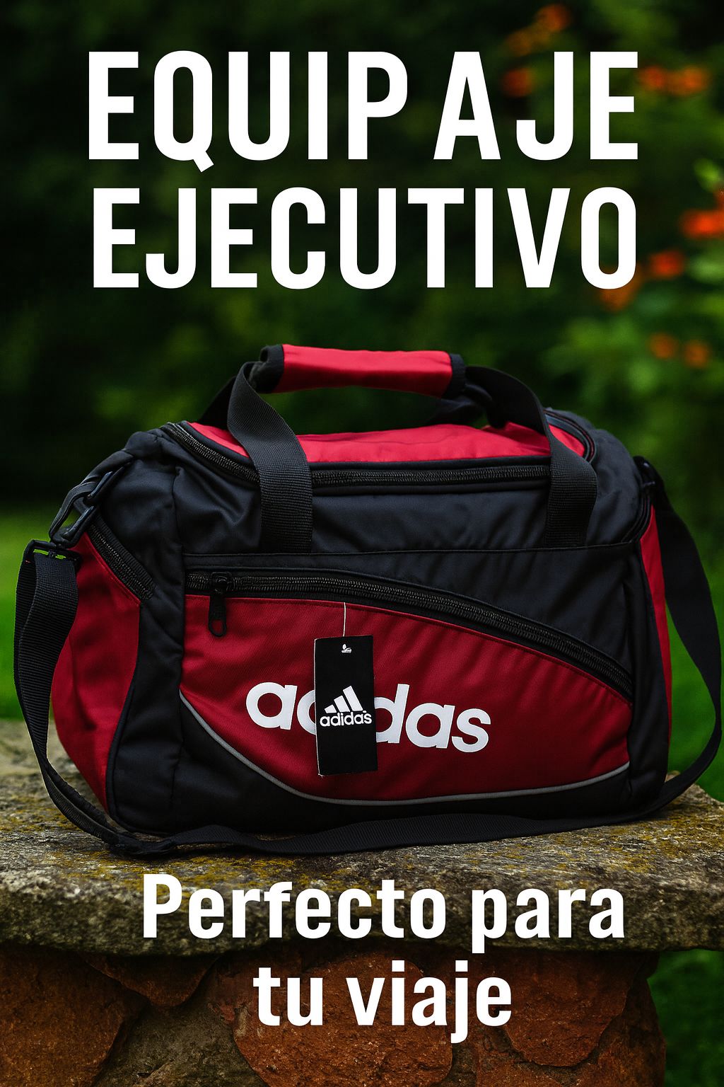 Bolsa Deportiva Adidas Mediana 53×35 cm - Maleta Viajera para Gimnasio y Viajes