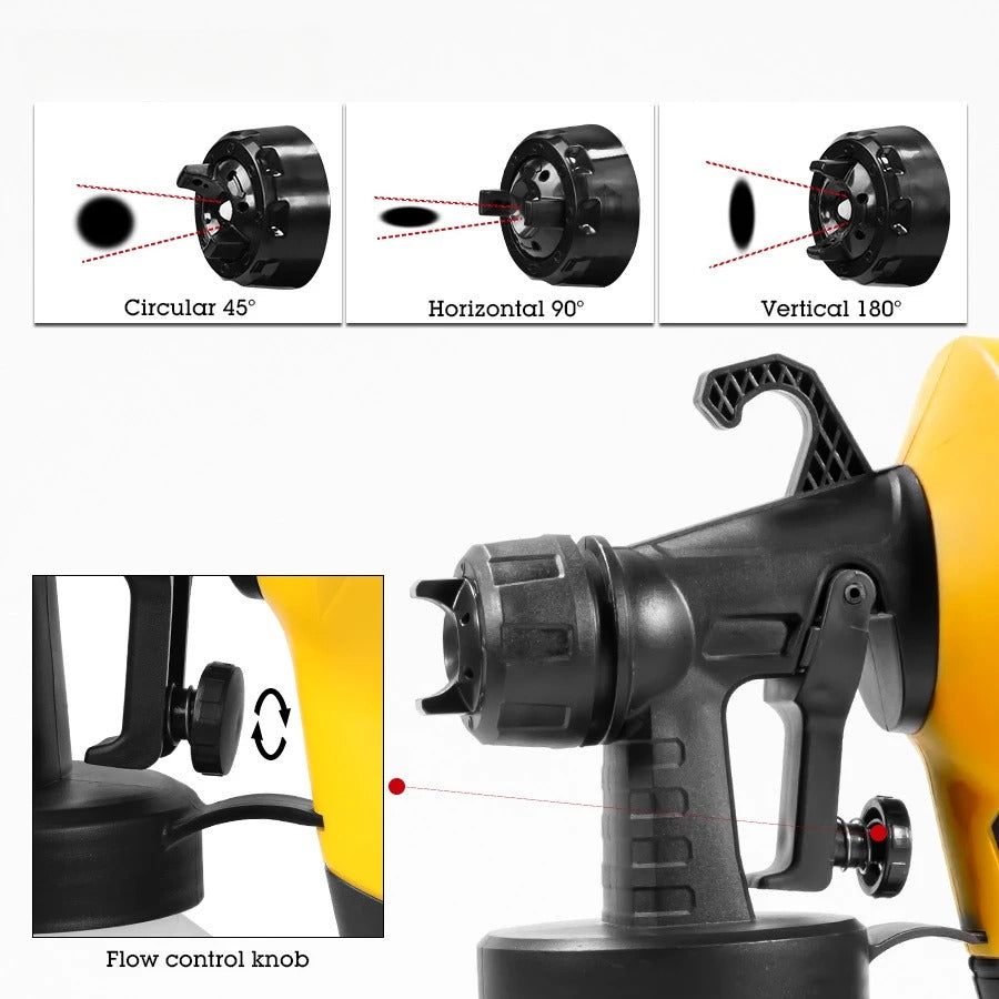 Pistola Compresor de Pintura Eléctrica Maxx - Pulverizador Profesional Multifuncional