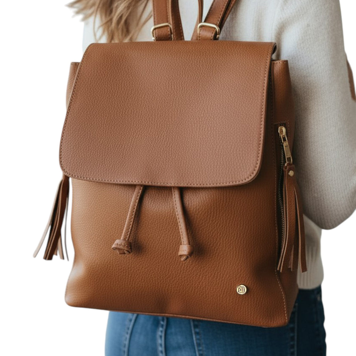 Morral Karla Chacón Pace - Sintético con Compartimientos Amplios y Correas Ajustables