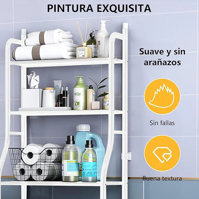 Organizador de Baño 3 Niveles 🛁 Más Espacio en Segundos