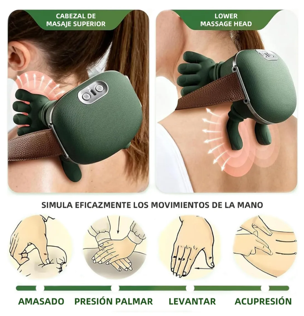 Mano Relax - Masajeador Electrico Con Dedos Portatil