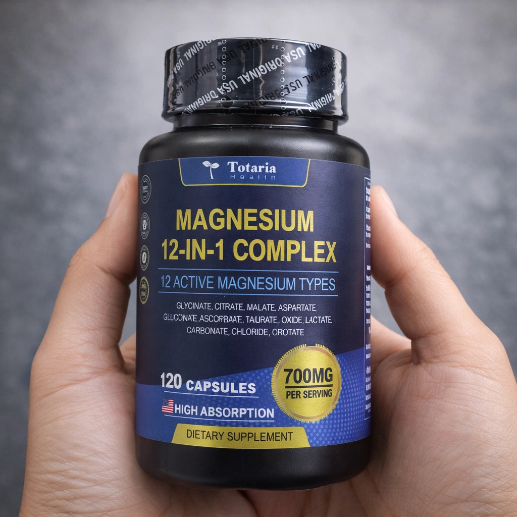Totaria Magnesium 12 en 1 Complex X120, Energía y Bienestar Diario
