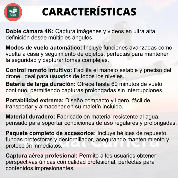 El Drone que Todos Quieren 🚁🚚 Doble Cámara 4K para tomas de alto nivel