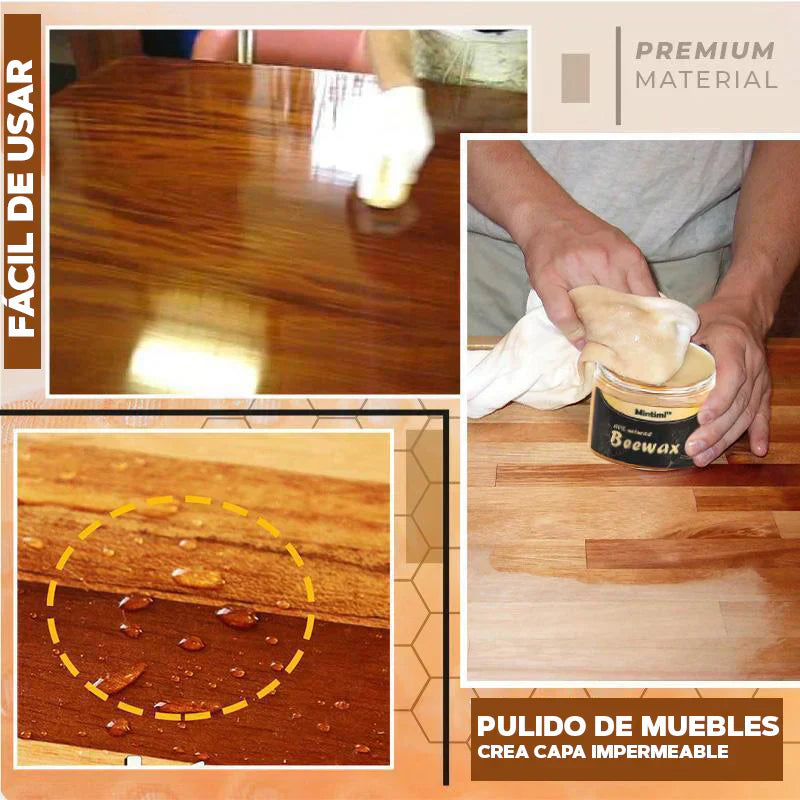 Cera reparadora para Muebles y Tapicerías 100% Natural, Beewax™