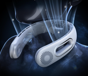 Ventilador de Cuello Portátil Manos Libres - Recargable USB con 3 Velocidades