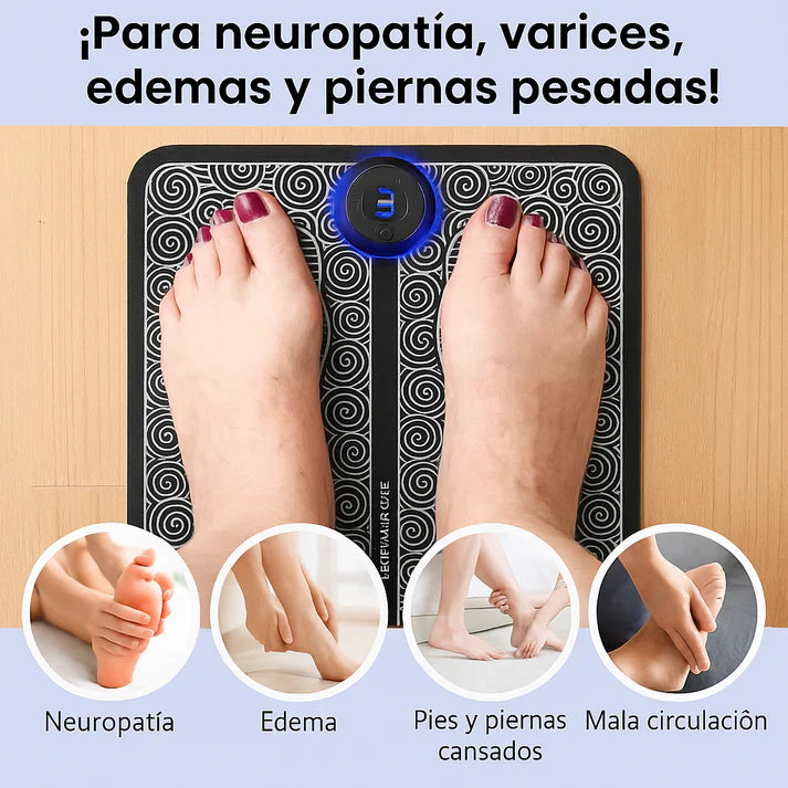 Masajeador de Pies EMS con Electroestimulación - Alivio del Dolor en 10 Minutos