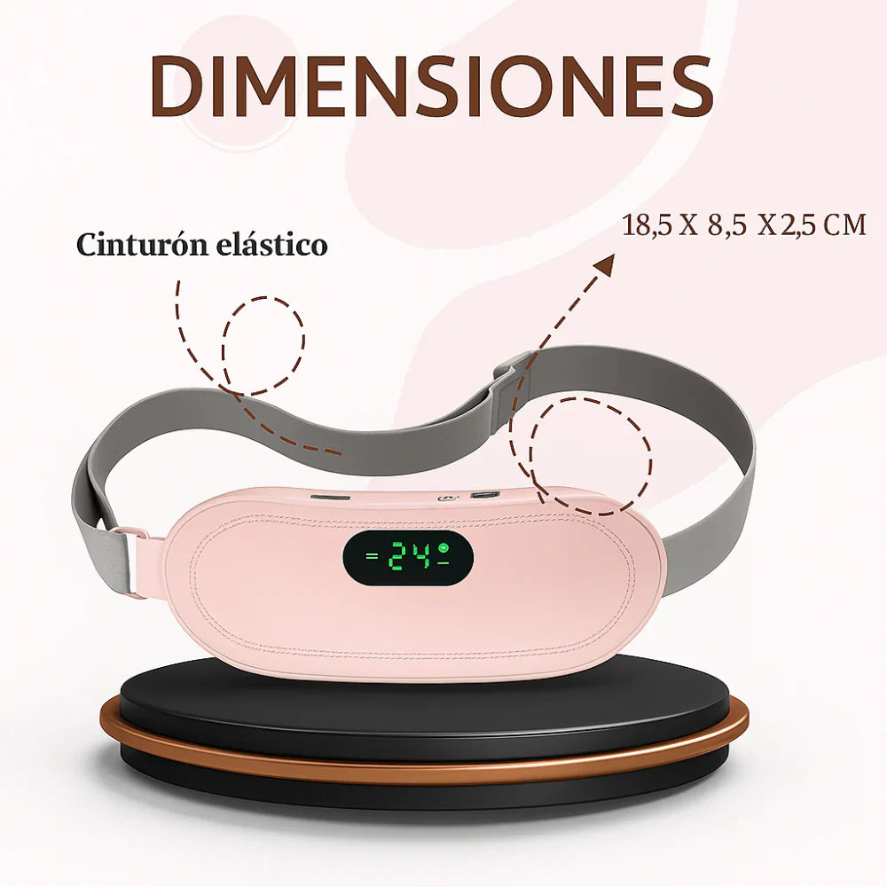 Cinturón Térmico Menstrual con Vibración - Alivio Natural de Cólicos