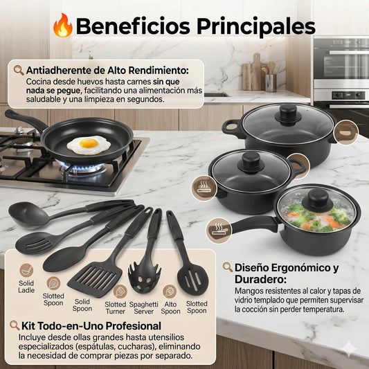 BATERIA DE COCINA ROYAL MARK X 13 PIEZAS