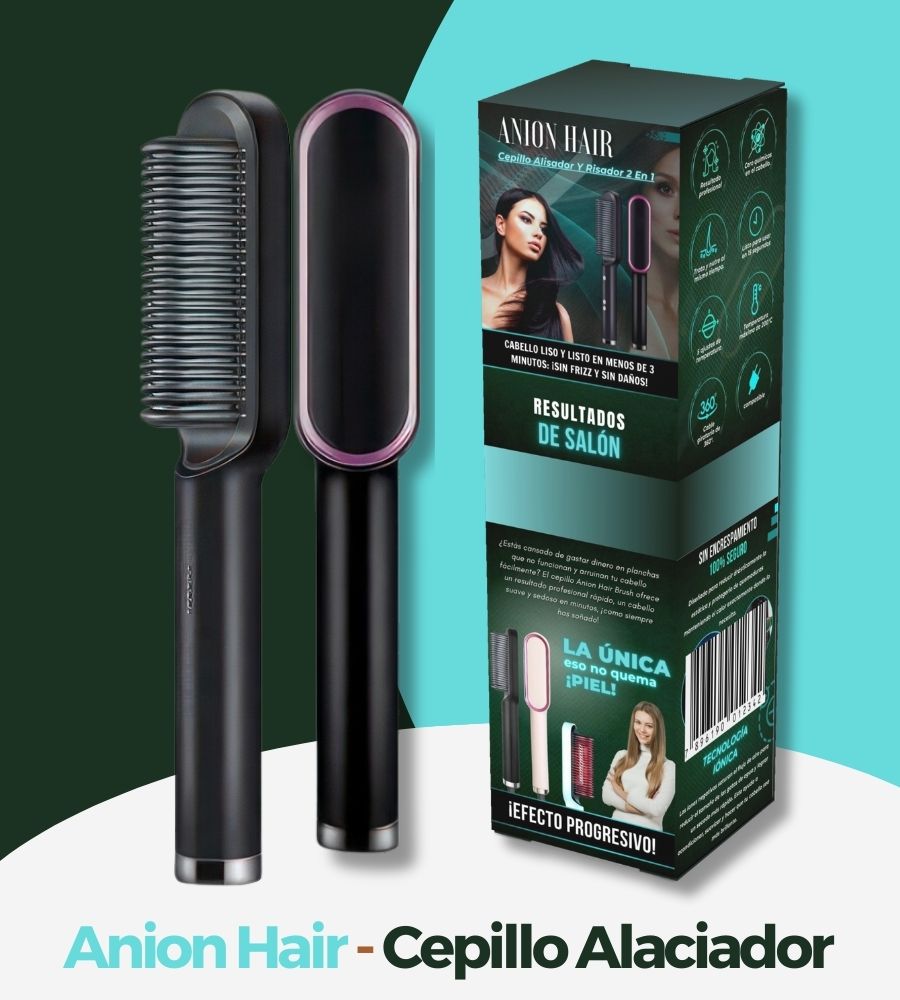 Anion Hair, Cepillo Alaciador que Cuida tu Cabello al Instante