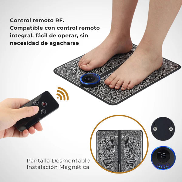 Masajeador de Pies EMS con Electroestimulación - Alivio del Dolor en 10 Minutos